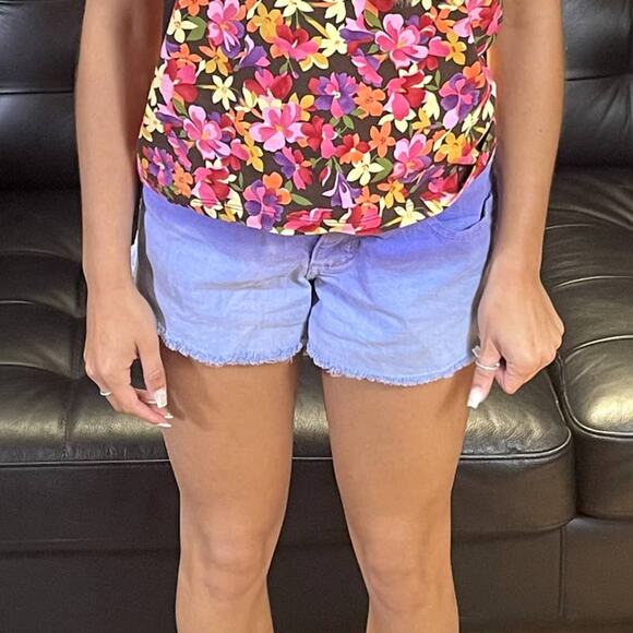 MOSSIMO SUPPLY CO Purple Vintage 2000s Ombre Cut Off Shorts - Picture 5 of 5